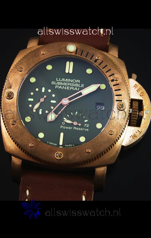 IMG_9081 Panerai Luminor Submersible PAM00507 Bronzo Power Reserve Replica 4