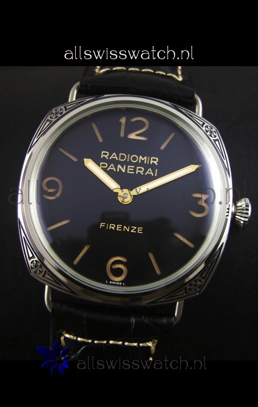 IMG_9081 Panerai PAM604 Radiomir Firenze 3 Days Acciaio - Unitas Movement Replica 4