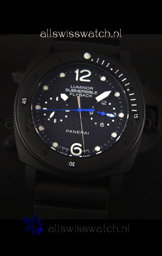 IMG_9081 Panerai Luminor Submersible PAM615 Flyback Replica 4