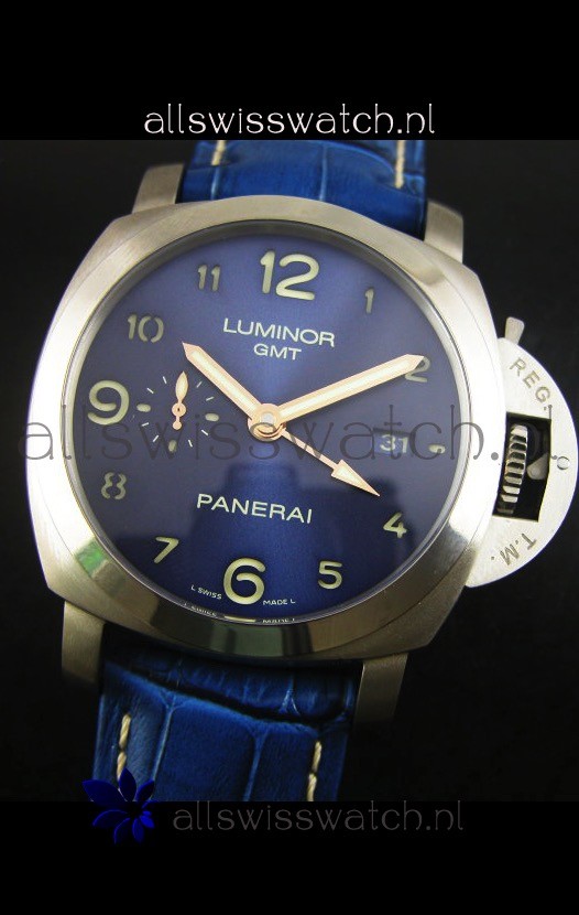 IMG_9081 Panerai Luminor Marina GMT PAM437L Titanium - 1:1 Mirror Replica 4