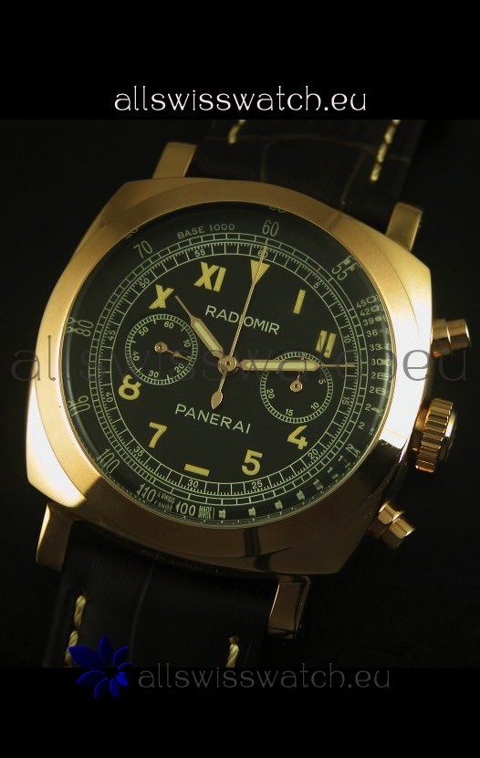 IMG_9081 Panerai Radiomir PAM519 1940 Chronograph Rose Gold Replica 4