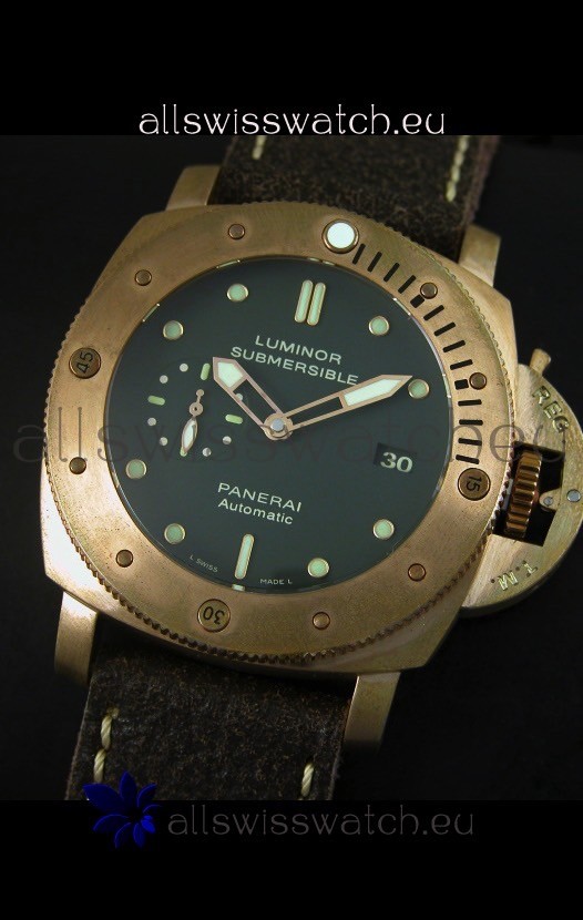 IMG_9081 Panerai Luminor Submersible PAM382 Bronzo - 1:1 Ultimate Mirror Replica 4