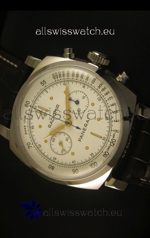 IMG_9081 Panerai Radiomir PAM518 1940 Chronograph - White Dial Replica 4
