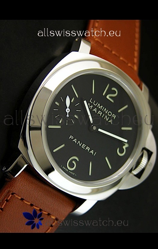 IMG_9081 Panerai Luminor PAM111- SuperLume Hour Sandwich Dial Markers Replica 4