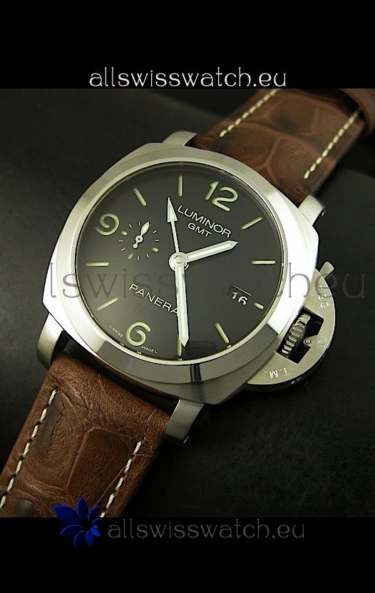 IMG_9081 Panerai Luminor PAM320L 1950 Edition 3 Days GMT Replica 4