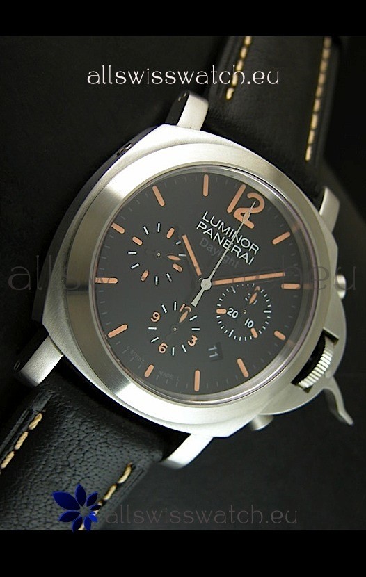 IMG_9081 Panerai Luminor Daylight PAM356 Chronograph Replica 4