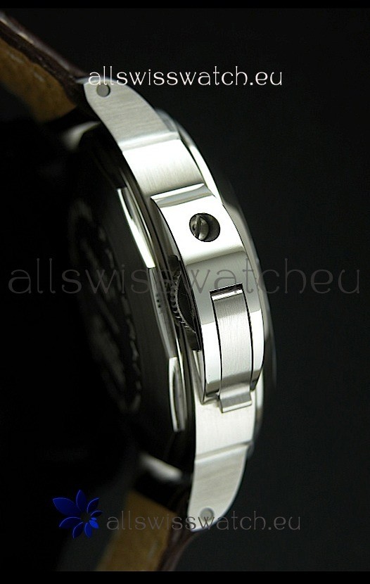 IMG_9081 Panerai Luminor Marina PAM164 Automatic in Brown Strap - 1:1 Mirror Replica 4