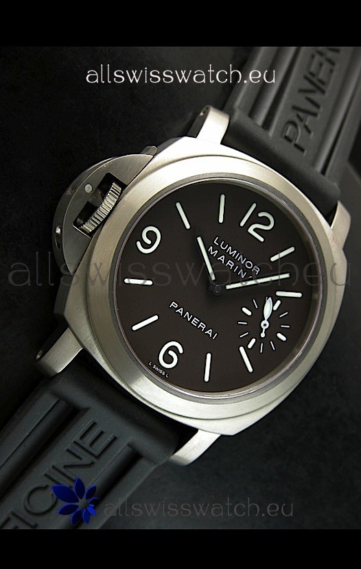 IMG_9081 Panerai Luminor Marina PAM 056C Titanium Case Left Handed - 1:1 Mirror Replica 4