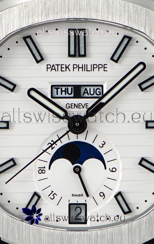 IMG_9081 Patek Philippe Nautilus 5726A 1:1 Mirror White Dial Replica 4