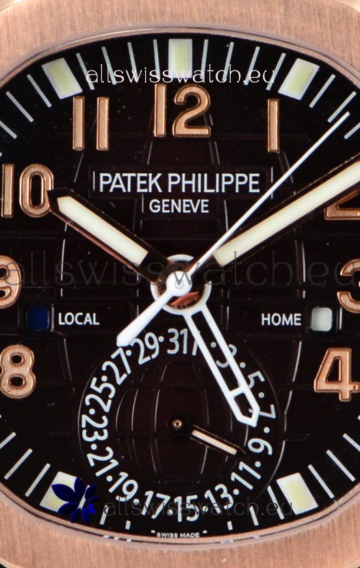 IMG_9081 Patek Philippe Aquanaut 5164R 1:1 Mirror Brown Dial Replica 4