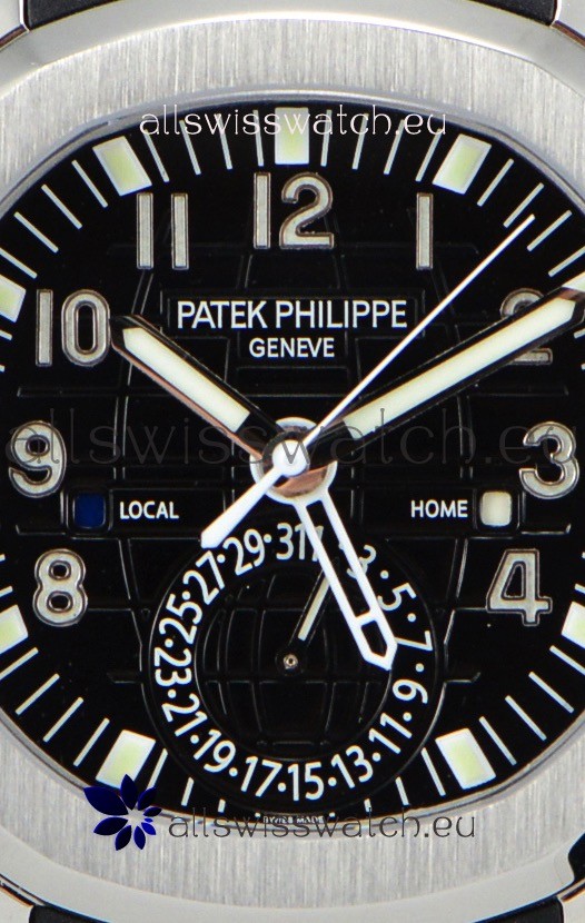 IMG_9081 Patek Philippe Aquanaut 5164A 1:1 Mirror Black Dial Replica 4