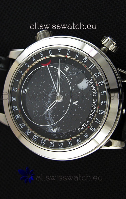 IMG_9081 Patek Philippe Grand Complication 6102P Celestial Moon Age Grey Dial Replica 4