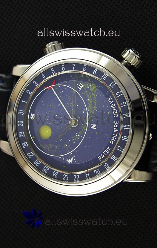 IMG_9081 Patek Philippe Grand Complication 6102P Celestial Moon Age Blue Dial Replica 4
