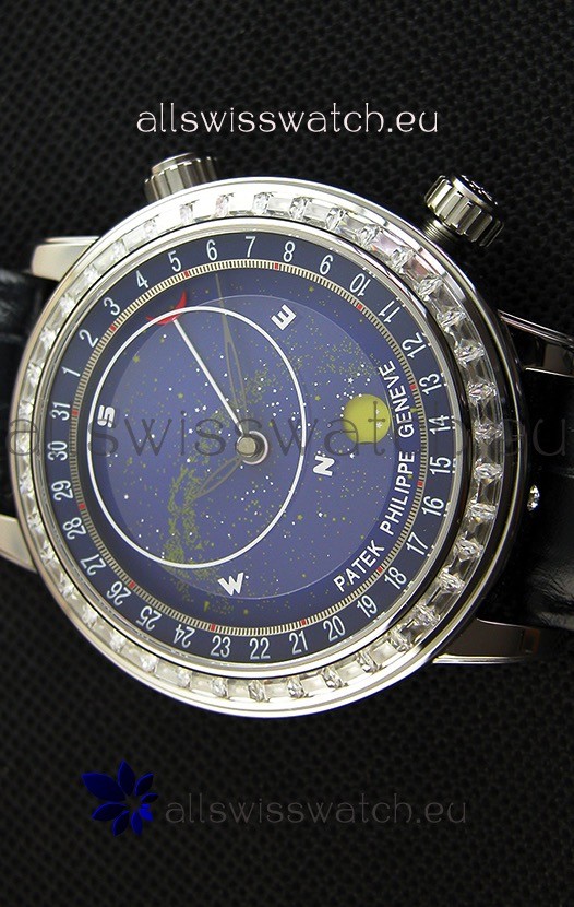 IMG_9081 Patek Philippe Grand Complication 6102P Celestial Moon Age Blue Dial Replica 4