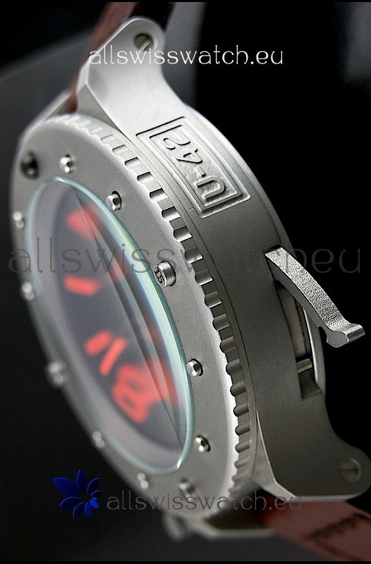 IMG_9081 U Boat U-42 Diver Titanium in Red Markers Replica 4