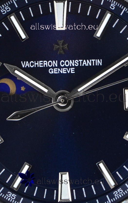 IMG_9081 Vacheron Constantin Overseas MoonPhase Stainless Steel in Blue Dial Replica 4