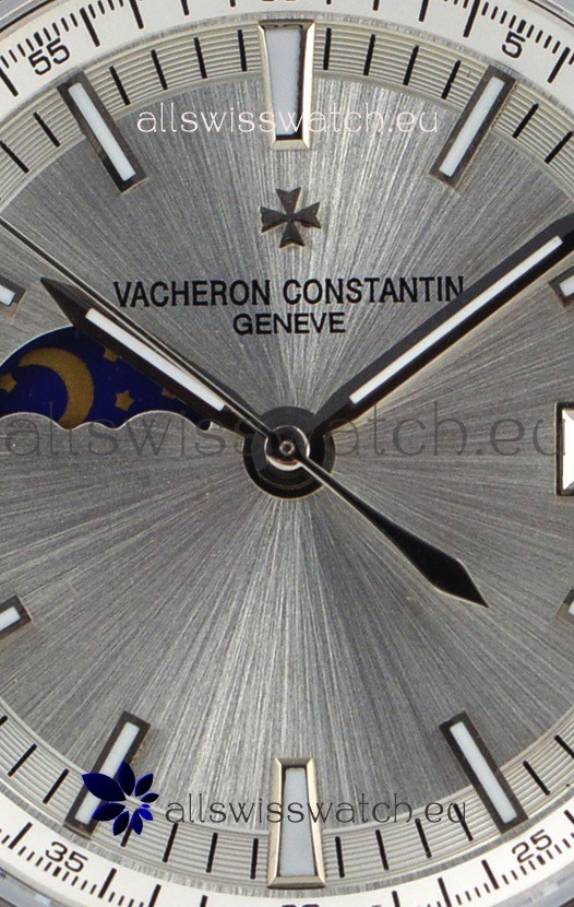 IMG_9081 Vacheron Constantin Overseas MoonPhase Stainless Steel in Black Strap Replica 4