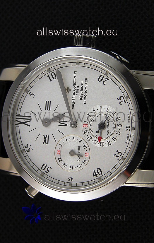 IMG_9081 Vacheron Constantin Malte Dual Time Regulator Steel Replica 4