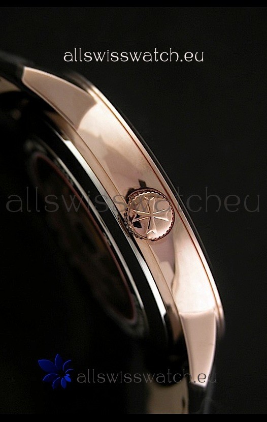 IMG_9081 Vacheron Constantin Geneve Automatic in Black Dial Replica 4