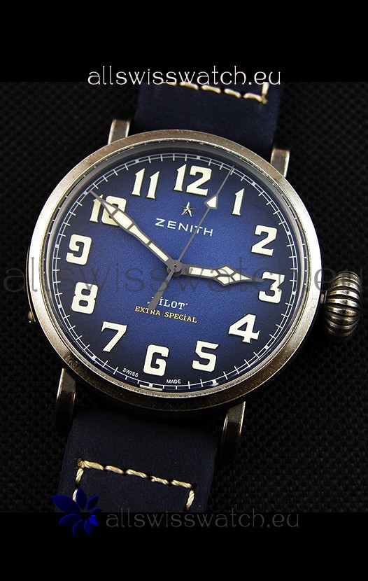 IMG_9081 Zenith Pilot Type 20 Extra Special Blue Dial40MM Replica 4