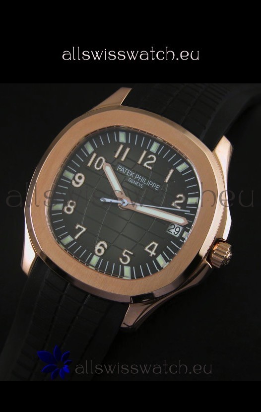 IMG_9081 Patek Philippe Aquanaut Rose Gold in Grey Dial - 1:1 Mirror Replica 4