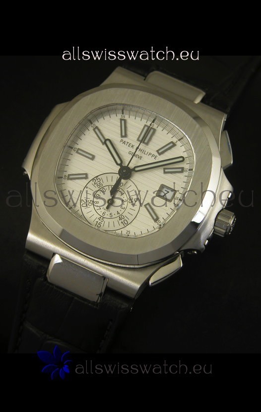 IMG_9081 Patek Philippe Nautilus 5980 Black Strap - 1:1 Ultimate Mirror Replica 4