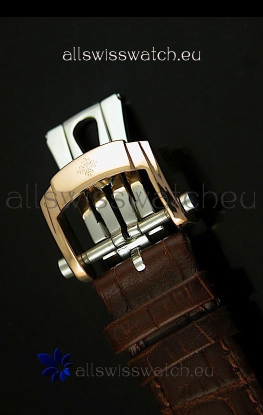 IMG_9081 Patek Philippe Calatrava 5120in Pink Gold Casing - Roman Hours Replica 4