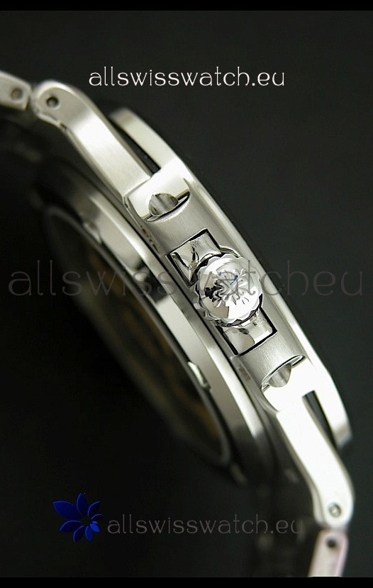 Patek Phillipe Nautilisin Black Textured Dial Replica 4