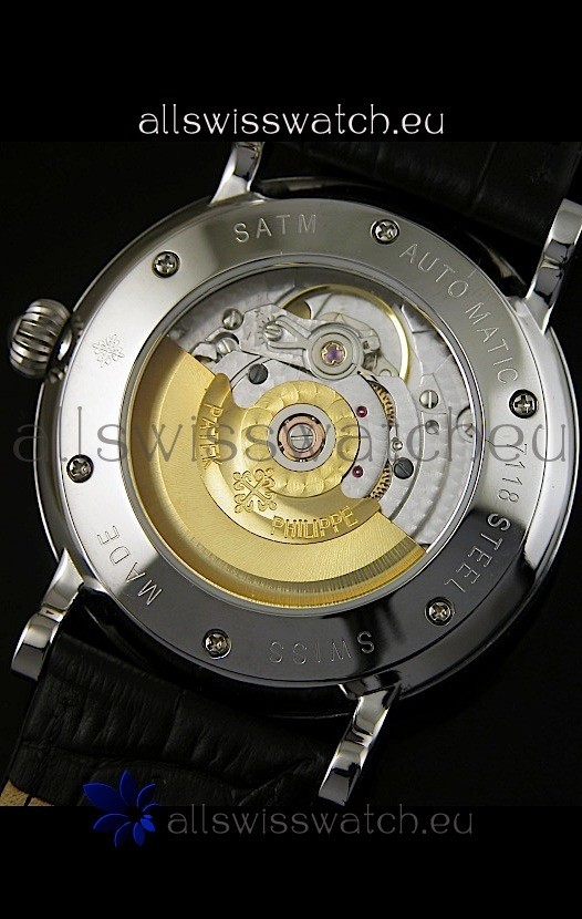 IMG_9081 Patek Philippe Calatrava 5298in Steel Casing - Diamonds Hours Replica 4