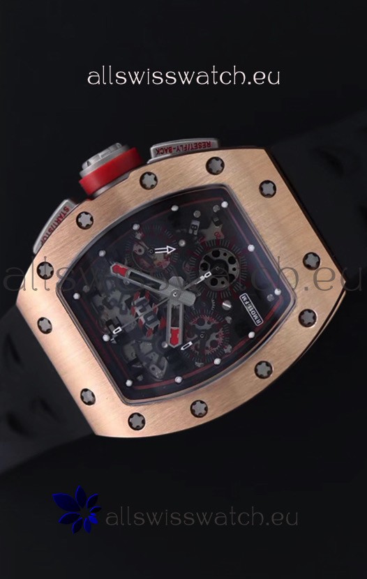 Richard Mille RM011-FM Felipe Massa Rose Gold Casing Replica 4