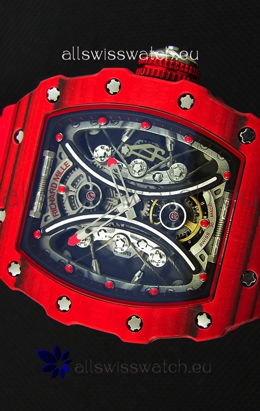 IMG_9081 Richard Mille RM53-01 Pablo Mac Donough Red Carbon Case Replica 4