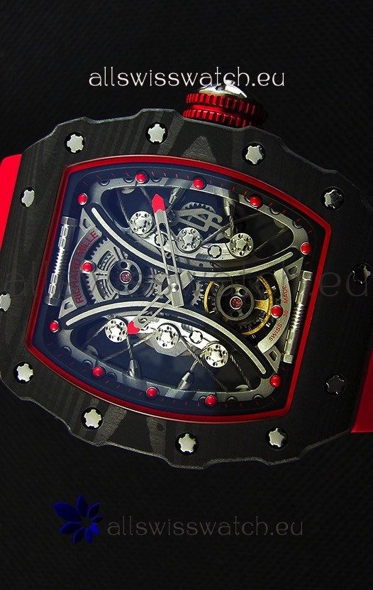IMG_9081 Richard Mille RM53-01 Pablo Mac Donough Red Carbon Case Replica 4