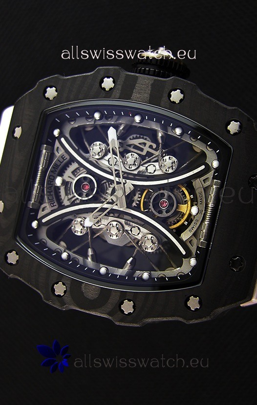 IMG_9081 Richard Mille RM53-01 Pablo Mac Donough Black Carbon Case Replica 4