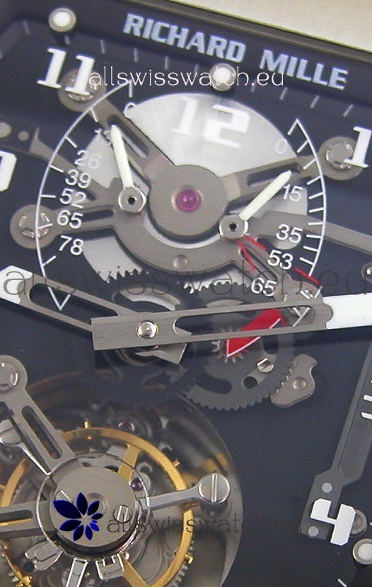Richard Mille RM001 Evolution Tourbillonwith Brushed Steel Case Replica 4