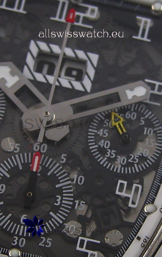 IMG_9081 Richard Mille RM011-FM Felipe Massa White Ceramic Case in White Strap Replica 4