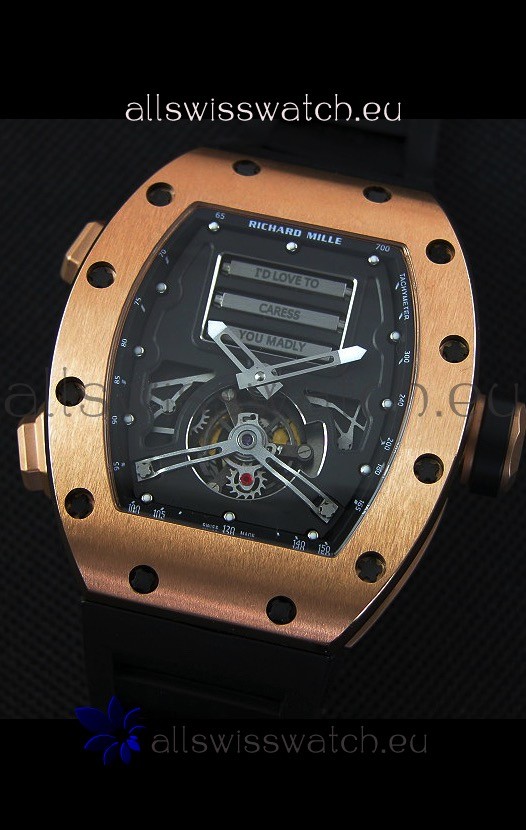 IMG_9081 Richard Mille RM069 Tourbillon Erotic Pink Gold Case Replica 4