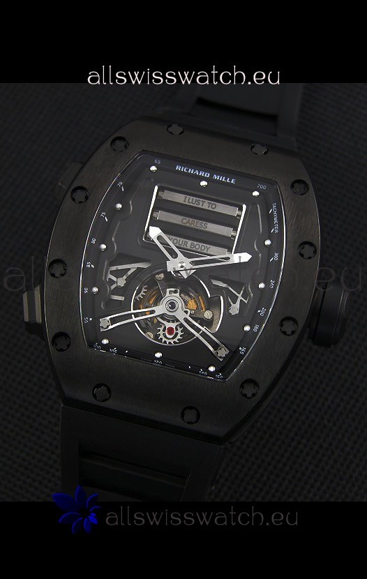 IMG_9081 Richard Mille RM069 Tourbillon Erotic PVD Case Replica 4