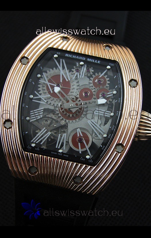 IMG_9081 Richard Mille RM 018 Tourbillon Hommage A Boucheron Rose Gold Case Replica 4