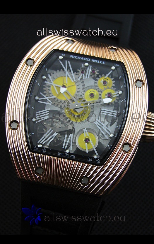 IMG_9081 Richard Mille RM 018 Tourbillon Hommage A Boucheron Yellow Gold Case Replica 4