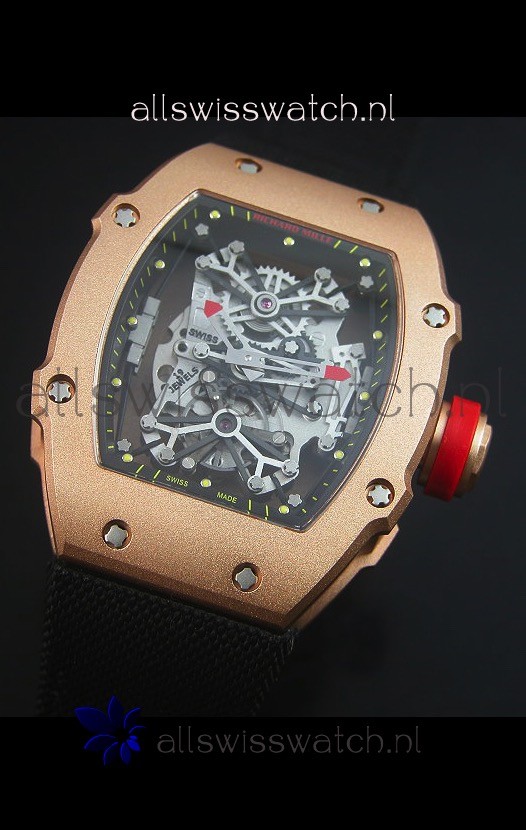IMG_9081 Richard Mille RM027 Tourbillon Rafael Nadal Edition in 18K Rose Gold Replica 4