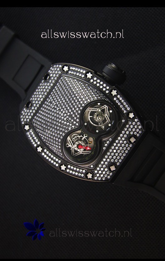 IMG_9081 Richard Mille RM053 Tourbillon Pablo Mac Donoughin PVD Case Replica 4