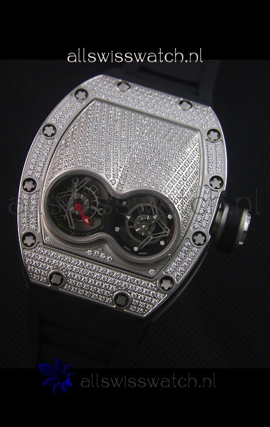 IMG_9081 Richard Mille RM053 Tourbillon Pablo Mac Donoughin Titanium Case Black Strap Replica 4