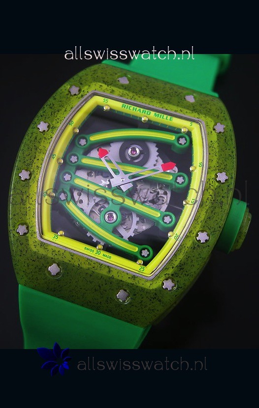 IMG_9081 Richard Mille RM059 Yohan Blake Editionin Yellow Bezel Replica 4