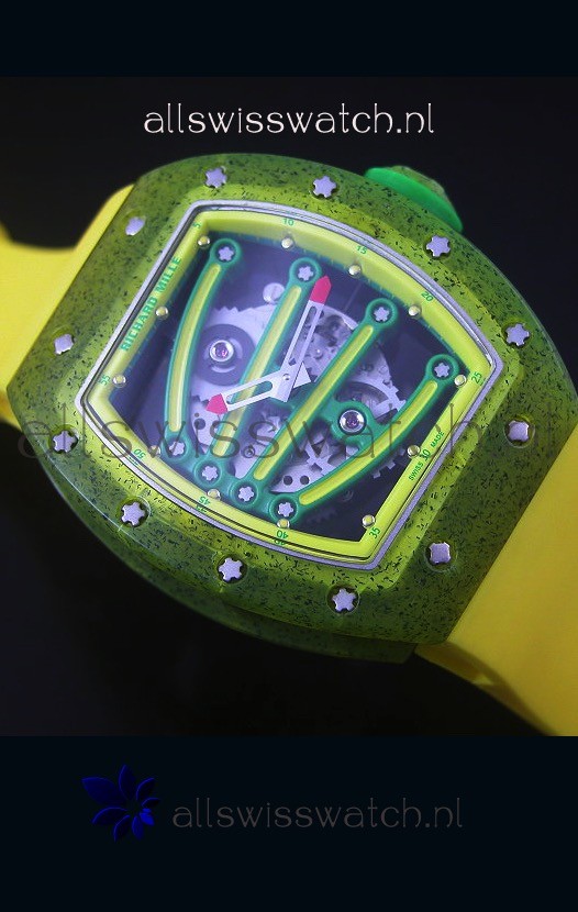 IMG_9081 Richard Mille RM059 Yohan Blake Editionin Yellow Bezel Replica 4