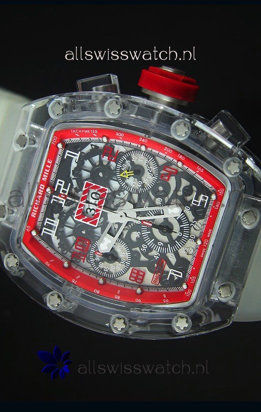 Richard Mille RM056-1 Tourbillon Felipe Massa Chronograh Red Bezel Replica 4