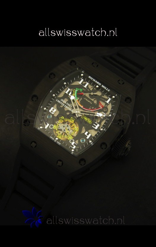 IMG_9081 Richard Mille RM036 Jean Todt Forged Carbon Bezel Titanium - All Black Edition Replica 4
