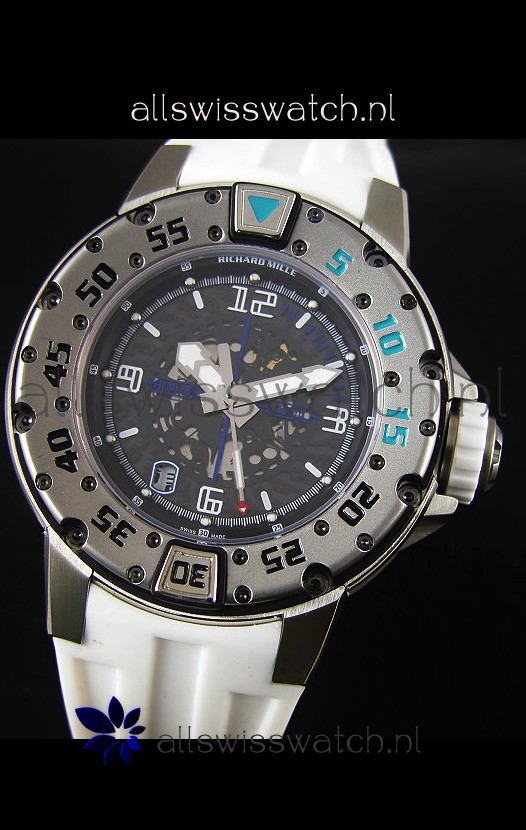 IMG_9081 Richard Mille RM028 Automatic Diver'sin White Replica 4