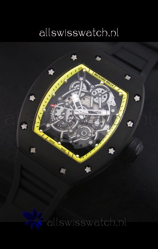 IMG_9081 Richard Mille RM055 Bubba Watsonin Yellow Indexes Replica 4