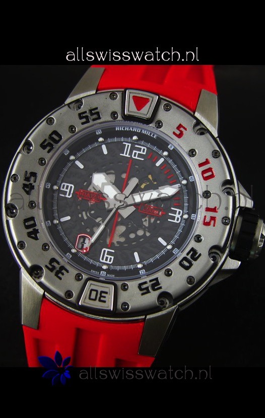 IMG_9081 Richard Mille RM028 Automatic Diver'sin Red Replica 4