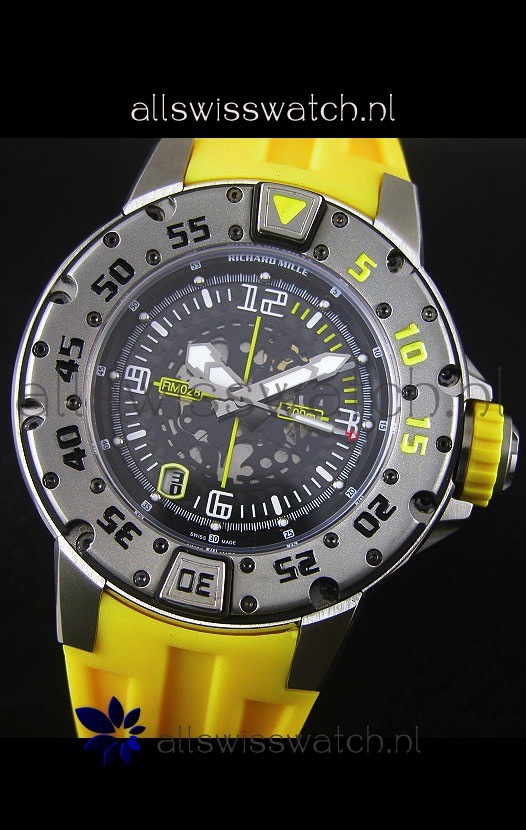 IMG_9081 Richard Mille RM028 Automatic Diver'sin Yellow Replica 4
